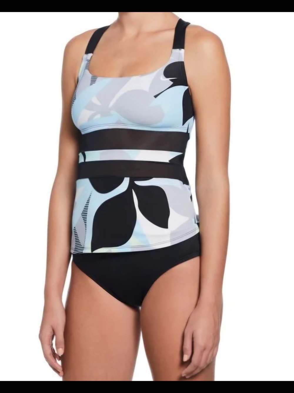 NWT Nike Jungle Floral Women's V-Back Tankini Set Size Medium